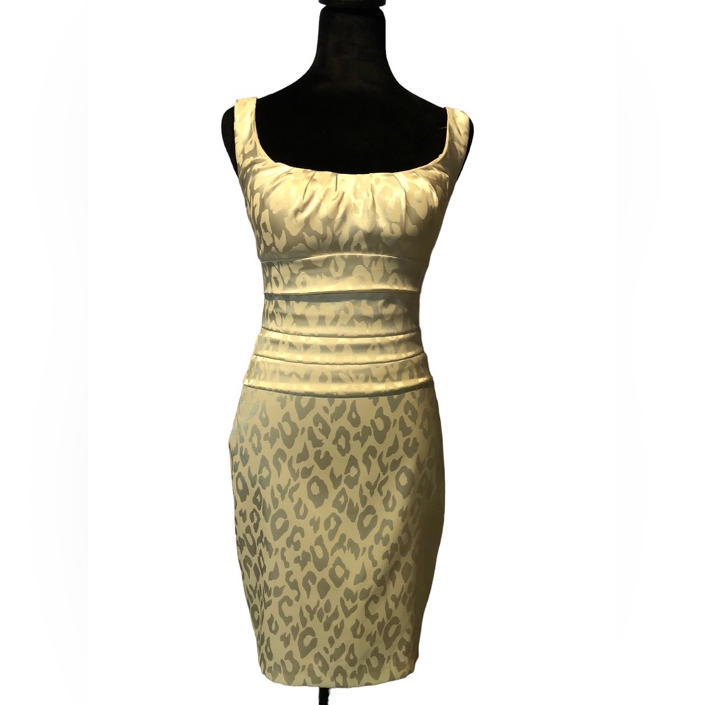 B. Darlin white leopard print dress size 3/4